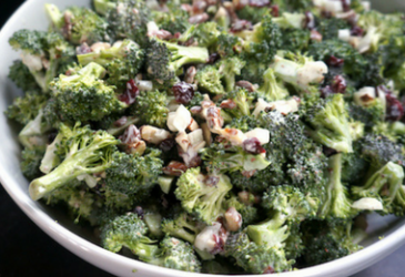 Broccoli, Cranberry and Almond Salad